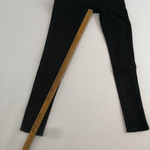 Ag Adriano Goldschmied Farrah High-Rise Skinny Black Jeans 26 - Picture 9 of 9